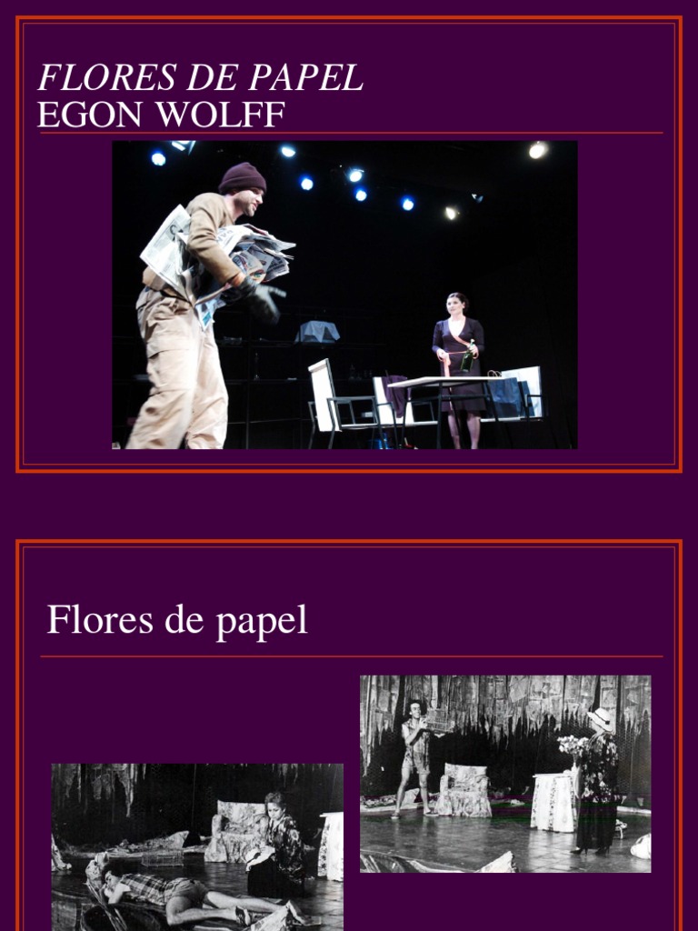 libro flores de papel egon wolff